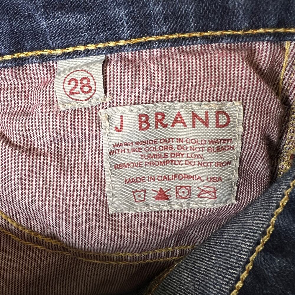 J Brand Jeans Womens Size 28 Dark Wash Straight Leg Cotton Blend Stretch - Picture 15 of 16